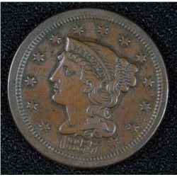 1857 LARGE CENT CH AU