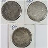 Image 1 : 1886-S, 1886-O & 1886 SILVER MORGAN DOLLARS - CIRC