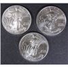 Image 1 : 3 UNC. SILVER EAGLES 2- 2014 & 1- 2010