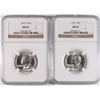 Image 1 : 1957 & 1959-D WASHINGTON QUARTERS, NGC MS-65