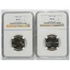 Image 1 : WASHINGTON QUARTERS NGC: 1987-D MS66, 1988 MS65
