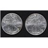 Image 1 : ( 2 ) 1999 UNCIRCULATED AMERICAN SILVER EAGLES,