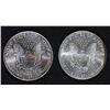 Image 2 : ( 2 ) 1999 UNCIRCULATED AMERICAN SILVER EAGLES,