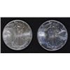 Image 1 : ( 2 ) 1990 UNCIRCULATED AMERICAN SILVER EAGLES,