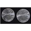 Image 1 : ( 2 ) 1998 UNCIRCULATED AMERICAN SILVER EAGLES,