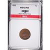Image 1 : 1866 INDIAN HEAD CENT, BGC CHOICE BU RB  KEY COIN!