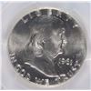 Image 2 : 1961 FRANKLIN HALF DOLLAR, PCGS MS-65  BLAST WHITE