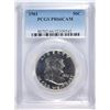 Image 1 : 1961 FRANKLIN HALF DOLLAR, PCGS PR-66 CAMEO