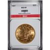 Image 1 : 1897 $20.00 GOLD LIBERTY, BGC GEM BU