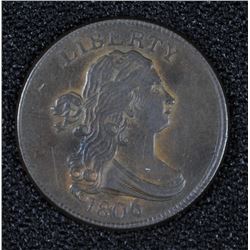 1806 HALF CENT XF/AU
