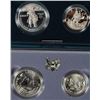 Image 1 : COMMEMS BOX/COA: 1991 MT RUSHMORE 2 COIN BU SET; 1992 COLUMBUS 2 COIN PROOF SET