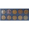 Image 1 : 10 - LINCOLN CENTS - NICE XF's VARIOUS DATES