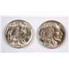 Image 1 : ( 2 ) SUPERB GEM BU 1938-D BUFFALO NICKELS