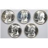 Image 1 : ( 5 ) GEM BU 1946-S WASHINGTON QUARTERS