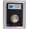Image 1 : 1872 SEATED QUARTER, CCGS GEM BU ( CLEANED )  SCARCE!
