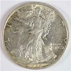 1934-D WALKING LIBERTY HALF DOLLAR AU/BU TOUGH DATE!