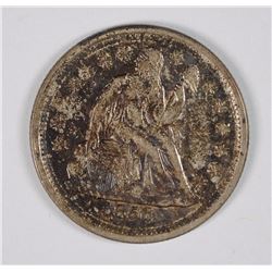1856 SEATED DIME AU NICE