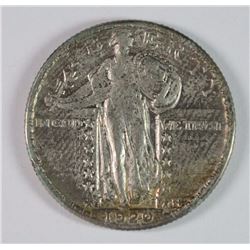 1920-S STANDING LIBERTY QUARTER AU/UNC NEAR FULL HEAD
