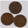 Image 2 : INDIAN CENTS: 1873 G, 1874 VG, 1875 FINE, BUT SPOTS