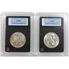 Image 2 : ( 2 ) CCGS GRADED WALKING LIBERTY HALF DOLLARS:  1944-S CH BU & 1945 CH BU
