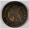 Image 1 : 1877-CC SEATED QUARTER GEM BU COLOR!