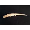 Image 2 : 3 CARVED IVORY CROCODILE, 5'' AND 2 X 8'' LONG