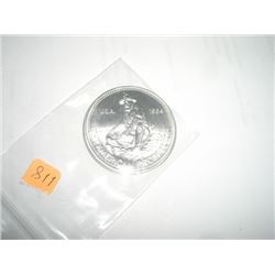 1984 ENGLEHARD 1OZ SILVER *AMERICAN PROSPECTOR* .999 FINE SILVER-MINT CONDITION!! SILVER COIN CAME O