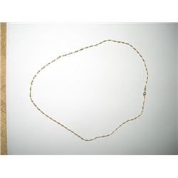 14K GOLD NECKLACE TOTAL WEIGHT IS 2.0 GRAMS STAMPED *14K ITALY* *VALUE OF GOLD WEIGHT $39.97* 12/20/