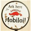 Image 3 : Mobil Oil Gargoyle Porcelain Lollipop Sign
