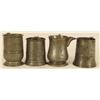 Image 1 : 4 Antique Pewter Tankards