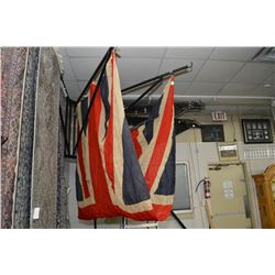 Large sewn Union Jack flag reportabled to be from a ship