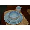 Image 2 : Setting for twelve of Stokes "Reactive Blue" stoneware tableware including dinner plates, lunch plat
