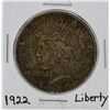 Image 1 : 1922 Peace Silver Dollar