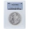 Image 1 : 1887 PCGS MS63 Morgan Silver Dollar