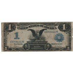 1899 $1 Black Eagle Silver Certificate US Currency Bank Note