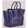 Image 2 : Authentic Celine Mini Luggage Bag Indigo Blue Pebbled Leather