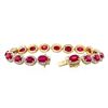 Image 3 : 14KT Yellow Gold 22.19ctw Ruby and Diamond Bracelet