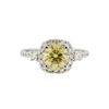 Image 2 : 18KT White Gold GIA 2.12ctw Fancy Brownish Yellow Diamond Ring
