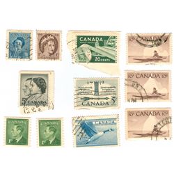 Canada Postage Stamps Lot of 11