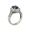 Image 3 : 14KT White Gold 2.65ct Sapphire and Diamond Ring