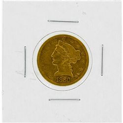 1880-S $5 VF Liberty Head Gold Coin