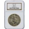 Image 1 : 1925 NGC MS63 Peace Silver Dollar