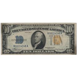 1934A $10 North Africa Silver Certificate