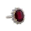 Image 1 : 14KT Yellow Gold 7.88ct Ruby and Diamond Ring