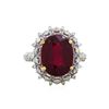 Image 2 : 14KT Yellow Gold 7.88ct Ruby and Diamond Ring