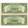 Image 2 : 1928 $5 Red Seal Note Lot of 2