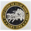 Image 2 : Sam's Town Las Vegas $10 Casino Gaming Token .999 Fine Silver Limited Edition