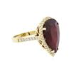 Image 1 : 14KT Yellow Gold 13.98ct Ruby and Diamond Ring