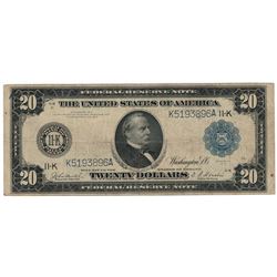 1914 $20 Blue Seal Federal Reserve Bank Note