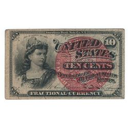 March 3, 1863 Ten Cent Fractional Currency